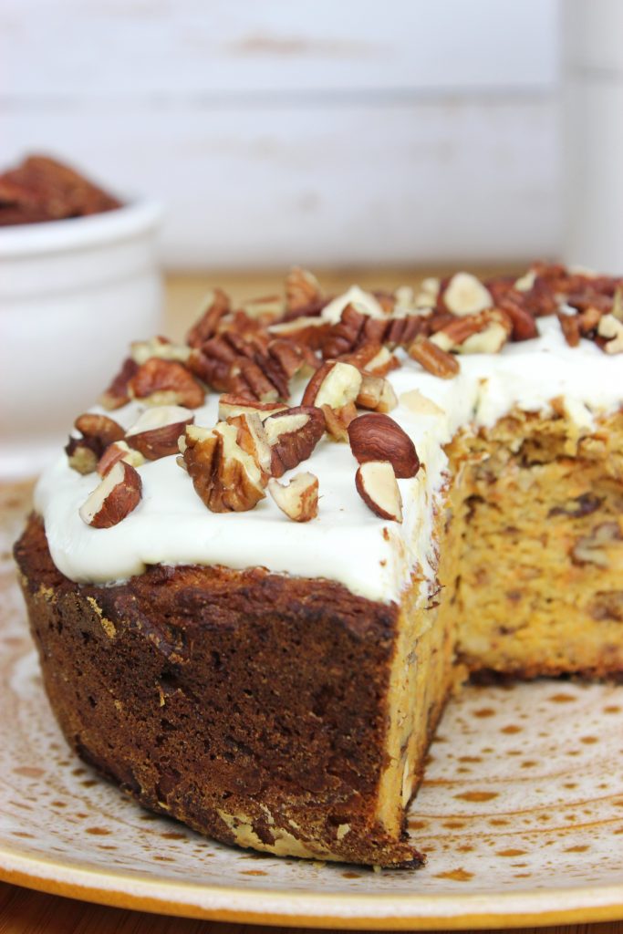 Recette Carrot Cake aux Noix de Pécan & Sirop d'érable Workeatout
